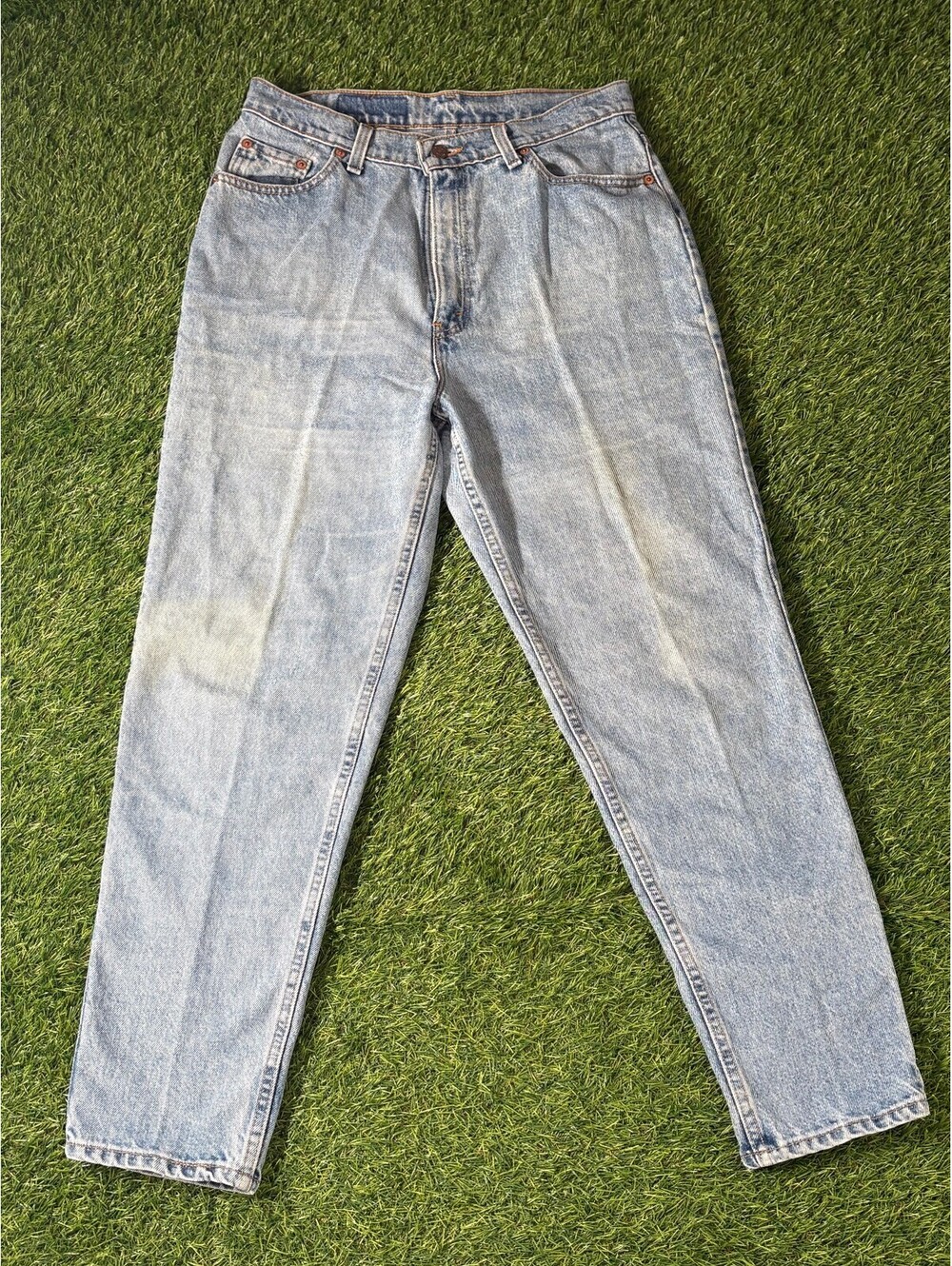 Y2k Levi's 521 Tapered Jeans Light Wash Cotton Womens Size 14